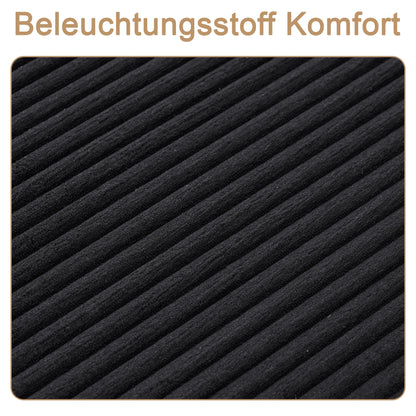 Ramfri loungesoffa i manchester med armstöd – 177 × 122 cm