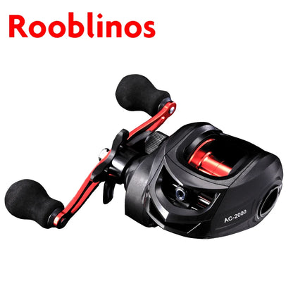 Rooblinos AC Baitcasting Reel Saltwater Freshwater Fishing Reels Max Drag 8KG Light Surf Cast Reel Baitcaster Reels