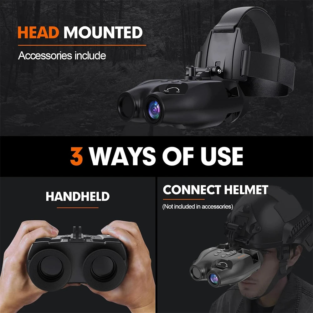 GTMEDIA N4 Night Vision Binoculars HD Infrared Night-Visions Goggles 300M Full Darkness Day/Night Use For Hunting Photos Videos