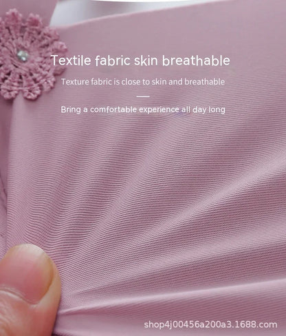 Comfortable Breathable Women Brassiere Beautiful Back Underwear Bra Thin Section Glossy Without Steel Ring Gathered Ladies Bras