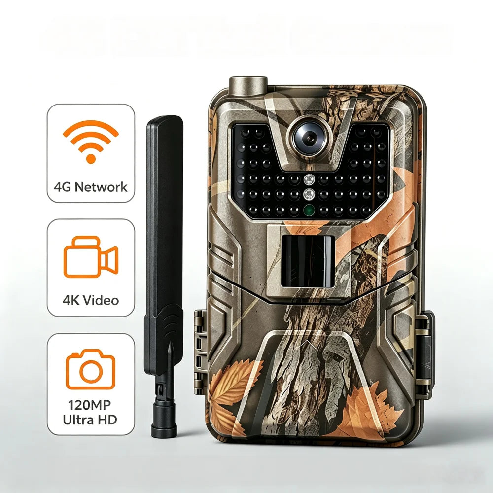 SuntekCam HC-900 Pro Viltkamera – 4G LTE, 4K, IR-nattsyn 20 m, IP65, App-styrd