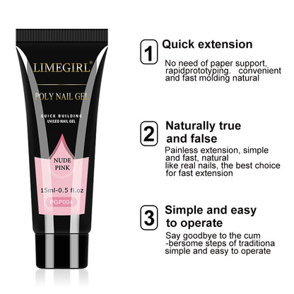 Limegirl Semi-Permanent  8ml Nail Gel Polish Kit With USB UV Lamp Soak Off Base&Top Coat Varnish Manicure Set  for Nails Salons