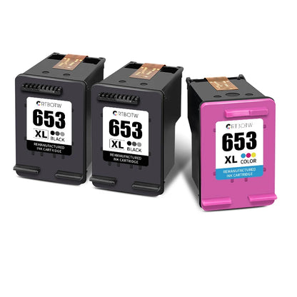 CRTBOTW 653XL Ersättningsbläckpatron för HP 653