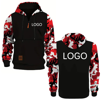 Hoodie Eget Tryck & Brodyr – Kamouflage Dragkedja | Reklamkläder & Profilprodukter