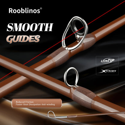 ROOBLINOS Flugfiskespö 4/5wt 9ft (2,7m) – Ultralätt Kolfiber Fast Action Sötvatten 2026