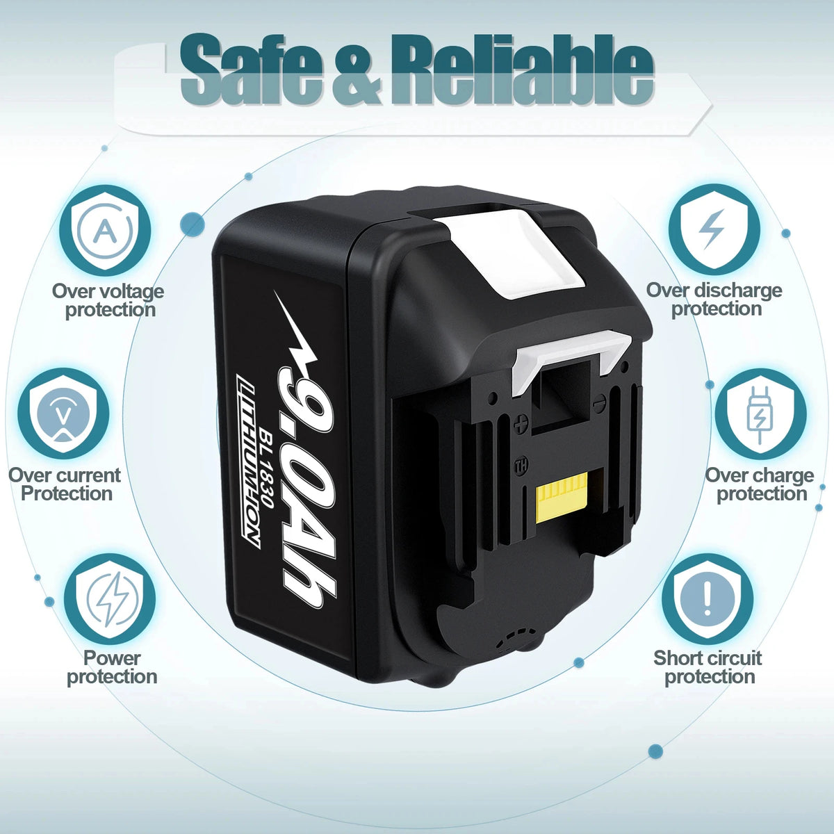 18 V ersättningsbatteri för Makita BL18-serien – välj batteripack eller paket med laddare