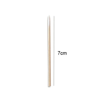 100/300/500Pcs Nails Wood Swab Cleaning Sticks Wooden Cotton Head Bud Tip Manicure Detail Corrector Nail Polish Remover QJB01