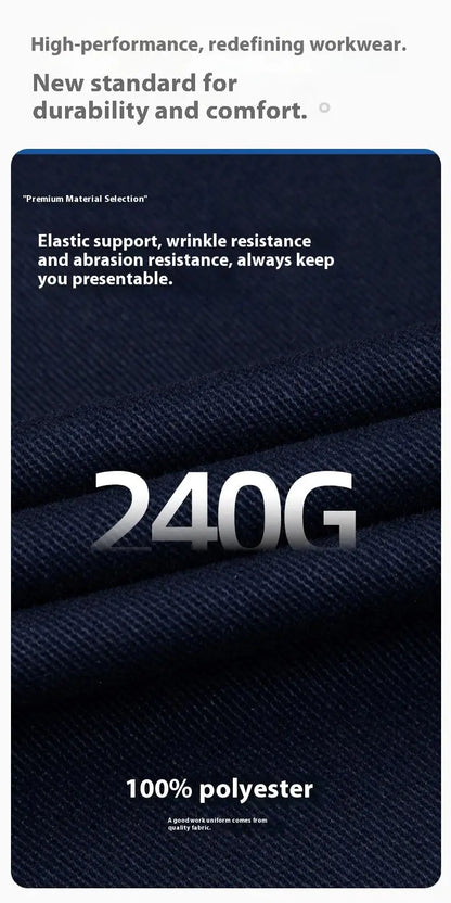 Spring And Autumn Elastic Work Pants Repair Workshop Wear Resistant Reinforced Multi Pocket Welding Pants