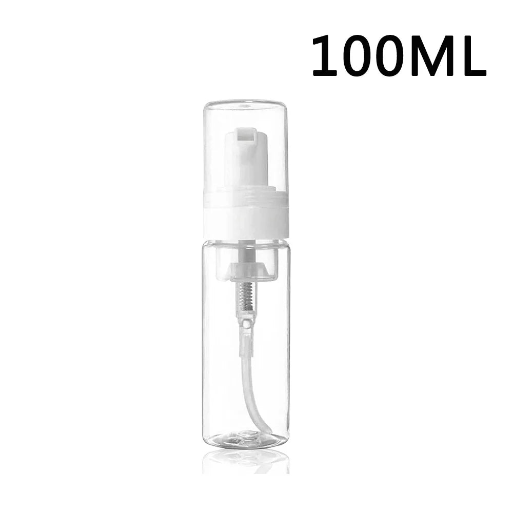 50-200ML Tattoo Foam Pump Bottle Plastic Foaming Dispenser Refillable Green Soap Foam Bottle Portable Lash Shampoo Dispenser