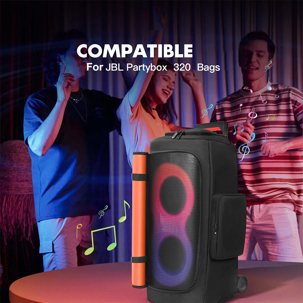 Speaker Dust Cover Waterproof Speaker Protective Cover Double-Sided Storage Bag for JBL PARTYBOX 310/320/110/120/520/710/1000