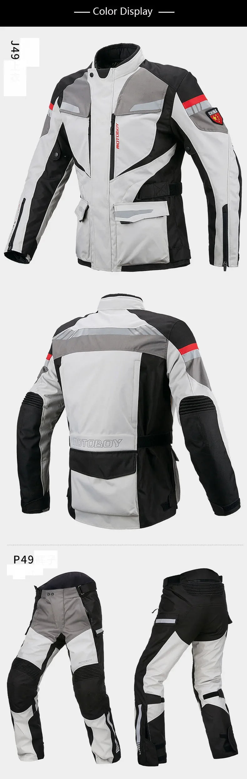 MOTOBOY jacka eller byxor herr – MB-J49 / MB-P49, M–4XL