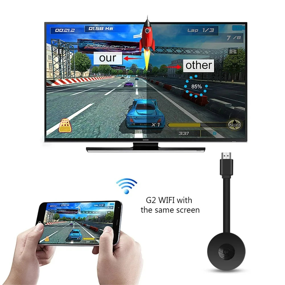 1080P G2 For MiraScreen Display Anycast Wifi HDMI-compatible Portable Miracast Dongle Compatible For TV Android Ios Mirror Scree