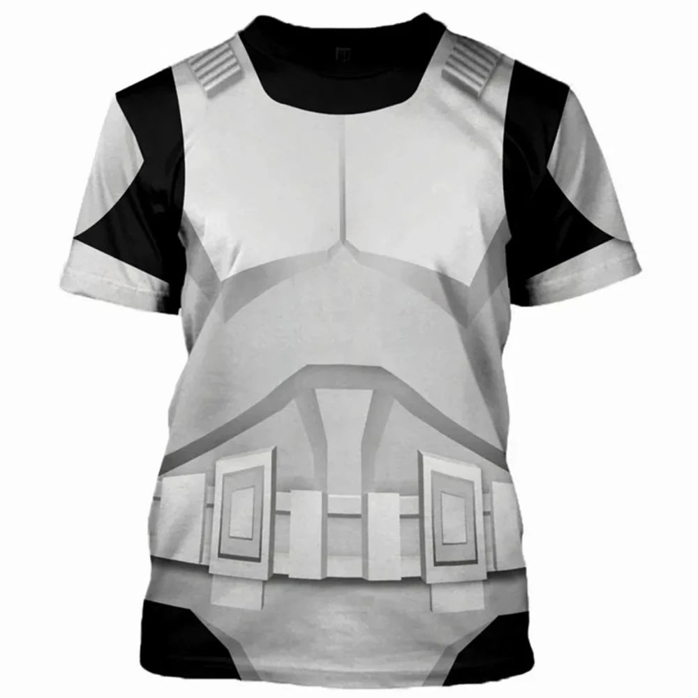 Fashion Men's T-Shirts Darth Vader Cosplay Summer 3D Printed Short Sleeve Street Casual Comfortable Quick-Drying Men's Clothing