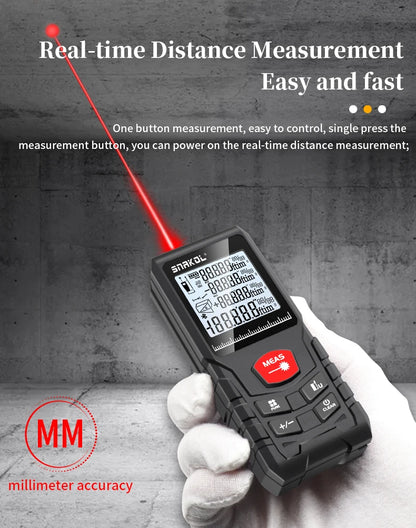Snakol Laser Distance 50M/100M/120M Rangefinder Profesional Meter Laser Range Finder Ruler Test Tool
