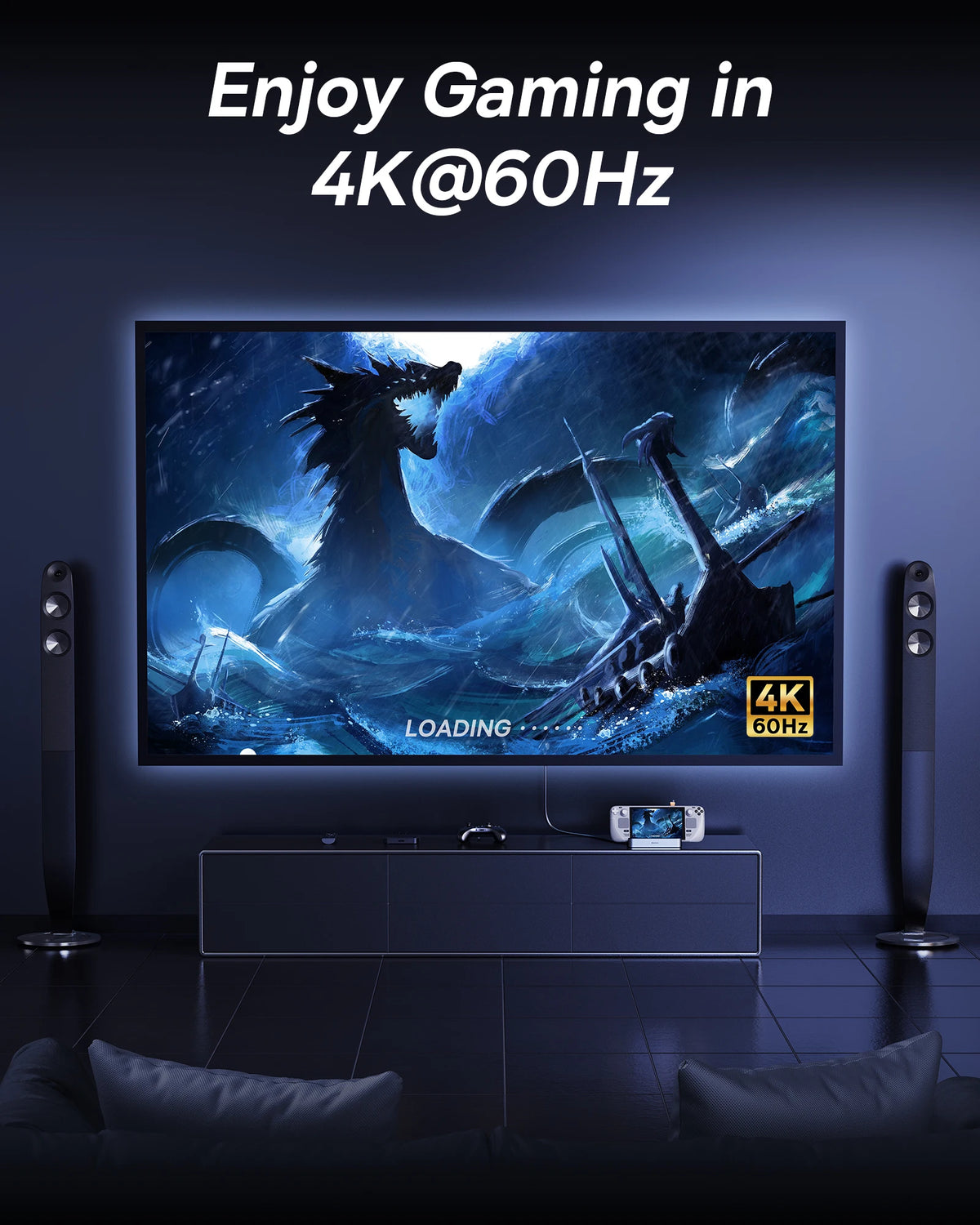 Baseus GamerX 6-port USB-C-docka – HDMI 4K 60 Hz och RJ45