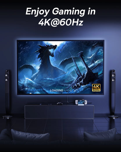 Baseus GamerX 6-port USB-C-docka – HDMI 4K 60 Hz och RJ45