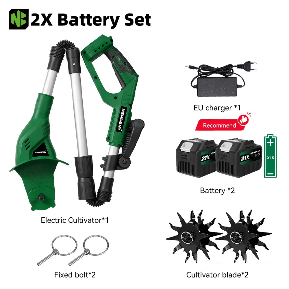 Elektrisk jordfräs och kultivator för Makita 21V batteri
