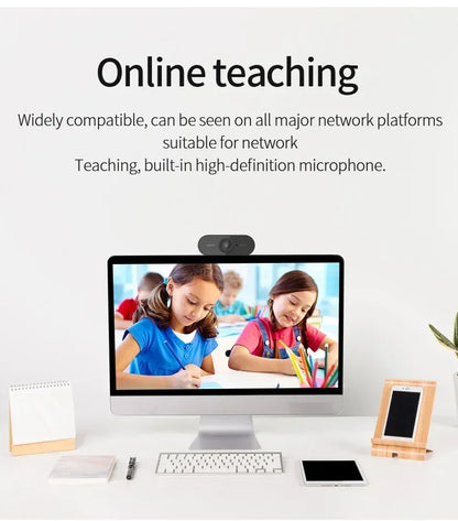 2026 Webcam 1080P Mini Camera 2K Full HD Webcam with Microphone 30fps USB Web Cam for Auto Focus PC Laptop Video Shooting Camera