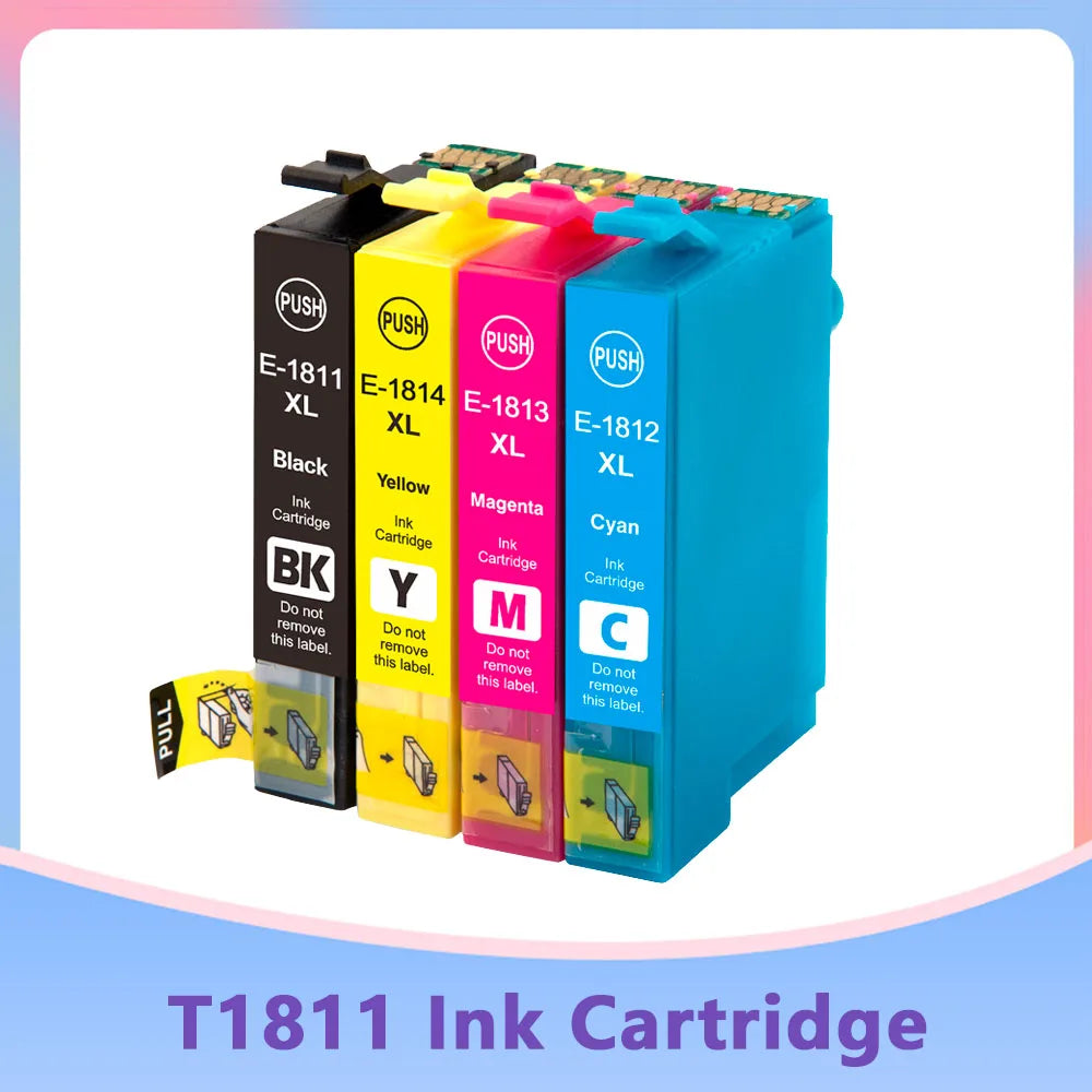 Bläckpatroner 18XL T1811 till Epson Expression Home XP – svart, cyan, magenta och gul