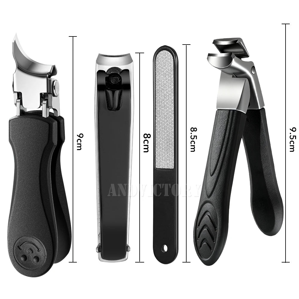 2/4Pcs/Set Nail Clippers Set Ingrown Toenail Thick Nail Clippers Set for Professional Pedicure Manicure Fingernail Tools