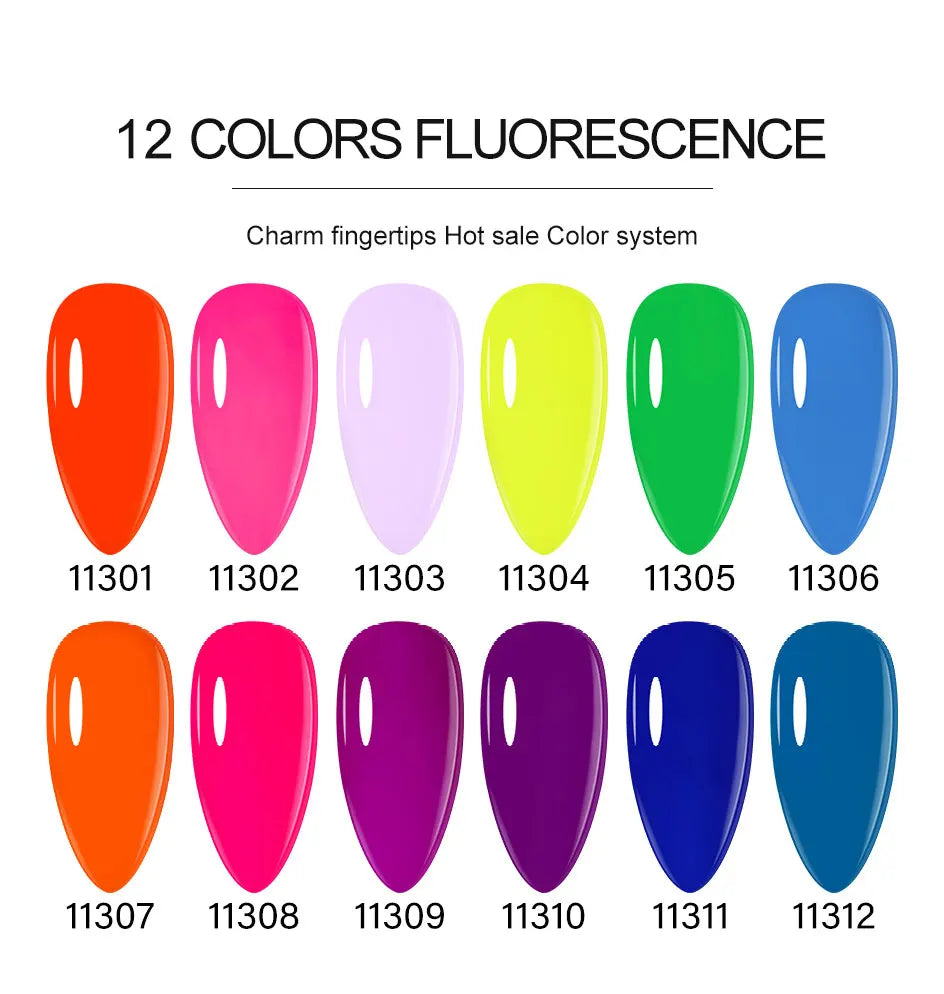 Clou Beaute Gel Nail Polish Neon Brown Royal Blue Red Green Pastal Nude Nail Art Varnishes Gel Lacquer Top Coat UV Gel Nail
