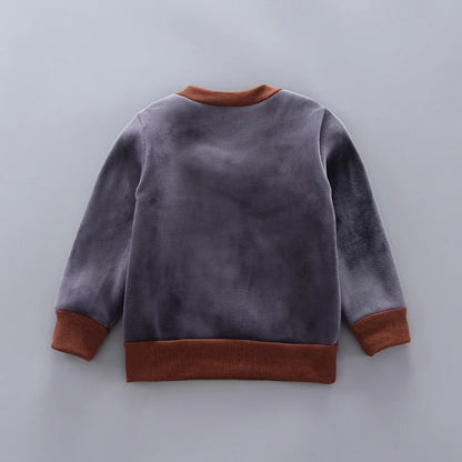 Winter Baby Clothing Sets Autumn Boys Girls Thick Warm Suits Hooded Sweater Cartoon Cute Bear Three-Piece kids Outfits 0-4 Years