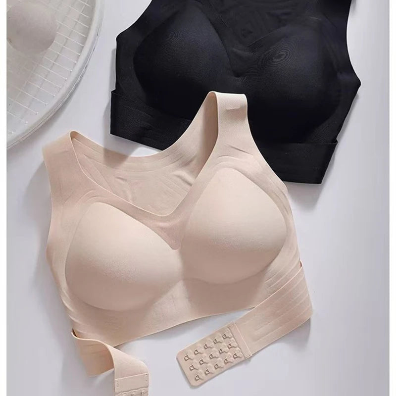 S-XXL High-quality Seamless Women's Fitness Bra Without Wires, Small Breast Push-up, Back-shaping, Corrective Yoga Sports Bra