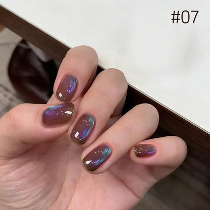 MIANEL Orion Nebula Cat Eye Gel Nail Polish Sparkling Crystal Shimmer Blue Purple Gold 2026 Spring/Summer Unique Special