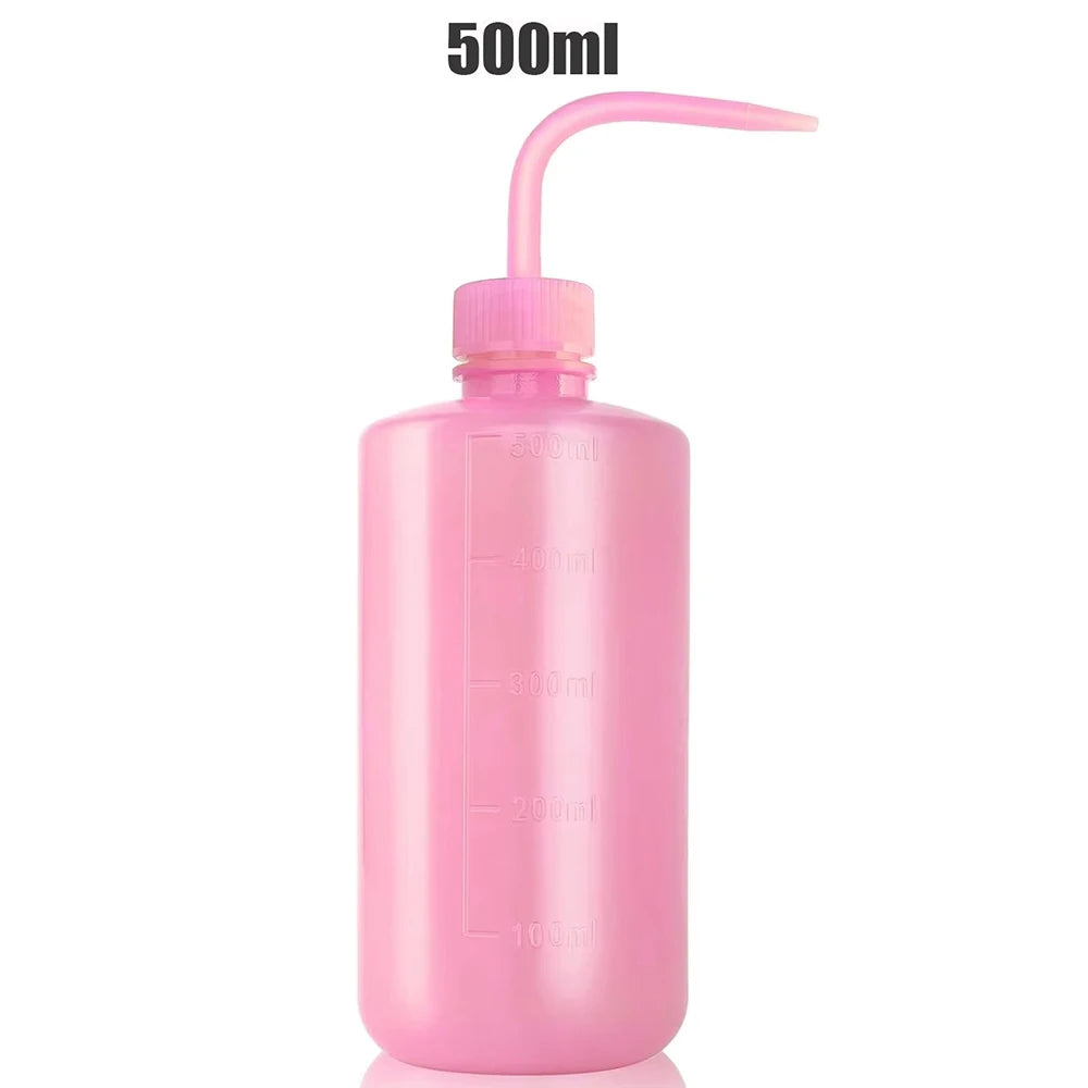Tattoo Wash Bottle Safety Bottles Watering Tools Plastic Squeeze Bottle with Scale Labels for Succulent Cleaning Washing Tattoo
