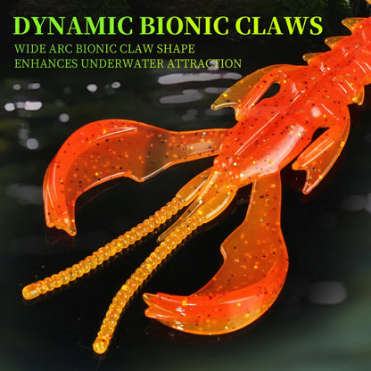 Supercontinent CRAZY nimble Total length 8cm/4.2cm Lobster Soft Lure Fishing Lures Attractive Shrimp odor salt Wobbler
