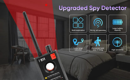 F911 Hidden Camera Detectors, Anti Spy Camera Finder, GPS Tracker Detectors, Bug & Hidden Devices Detector