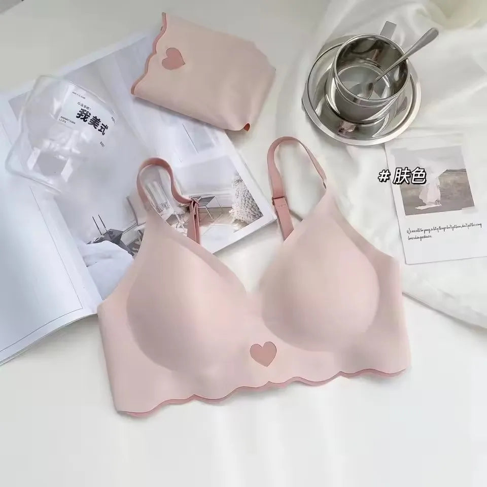 BH Women Bralette No Steel Ring Adjustable Strap Beauty Back Bra Upper Support Pure Desire Comfort Sling Ladies Underwear