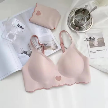 BH Women Bralette No Steel Ring Adjustable Strap Beauty Back Bra Upper Support Pure Desire Comfort Sling Ladies Underwear