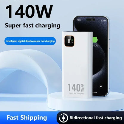 VIVO 140W 500000mAh Ultra Capacity Power Bank Super Fast Charging Portable Battery Charger For IPhone Samsung 2026 New
