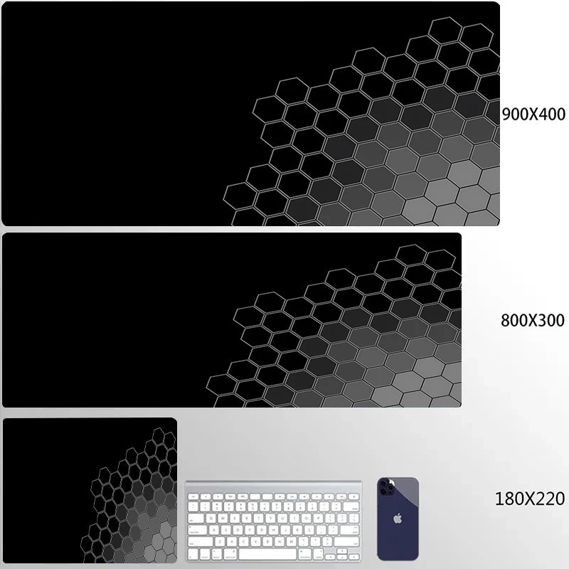 900x400 Geometric Art Large Gaming Mouse Pad Gamer Big Mouse Mat Computer Gaming Locking Edge MousePad Keyboard Desk Mice Pads