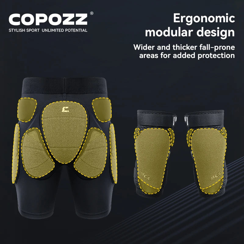 COPOZZ Unisex Skyddsshorts för Sport