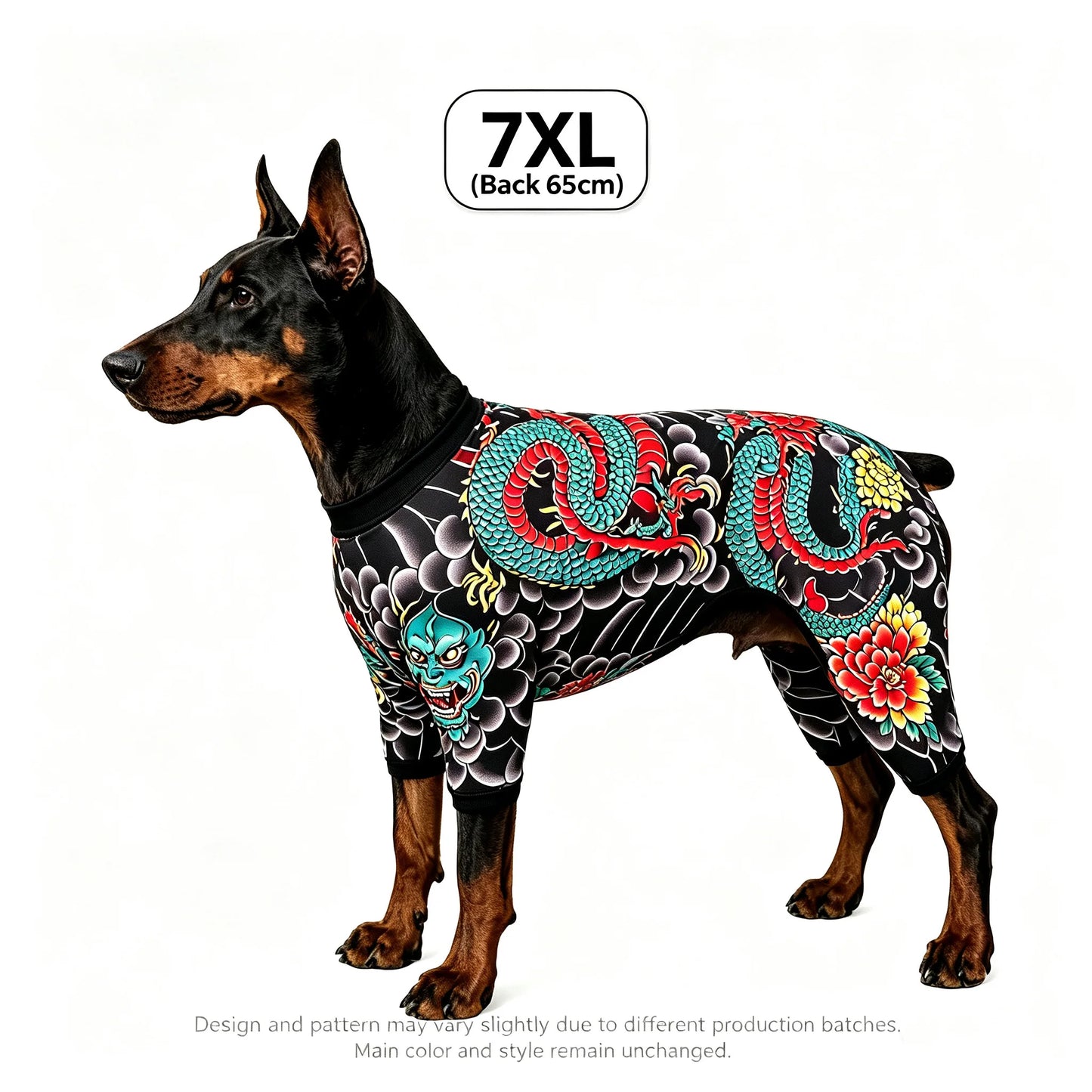 Streetwear Pet Tattoo Suit 4-Way Stretch Full Body Clothes S-10XL Comfortable Dog Cat Costume for Small to Large Pets