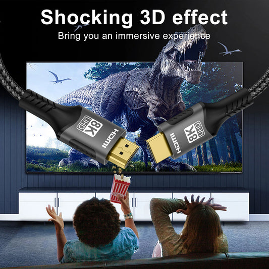 8K HDMI 2.1-kabel 8K@60Hz 48Gbps ARC HDCP Ultra High Speed HDR