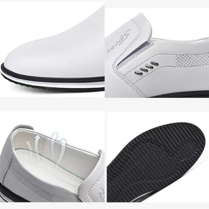 Lädermokasiner Herr – Eleganta Loafers för Körning och Formella Tillfällen