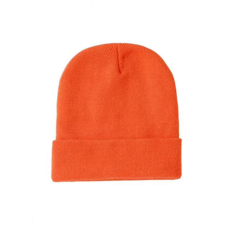 Anpassningsbar Stickad Mössa Brodyr Tryck – 25 Färger Akryl Unisex Vinter Volymrabatt 1–30+ Mössor Med/Utan Logotyp Profilkläder
