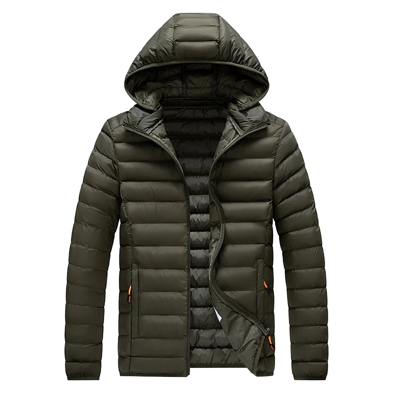 Vinterparkas Herr – Vattentät, varm, löstagbar huva, S–8XL, 11 färger