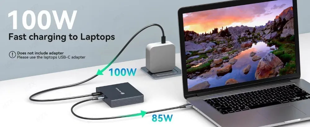 MZX MST-splitter för tre skärmar, DisplayPort eller USB-C