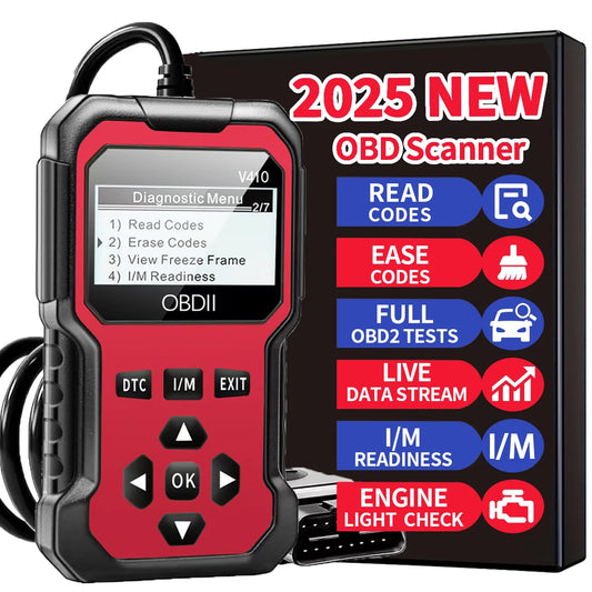 OBD2 Diagnostikverktyg – Felkodsläsare för Alla OBD II-bilar fr.o.m. 1996