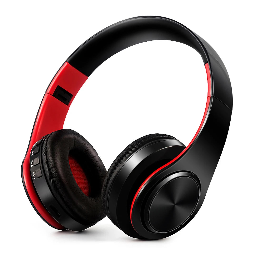 CATASSU Bluetooth 5.3 Headset Over-Ear – MP3 FM-radio 20h 400mAh Minnesskum Hopfällbar CE/FCC/RoHS Smartphone TV PC Surfplatta