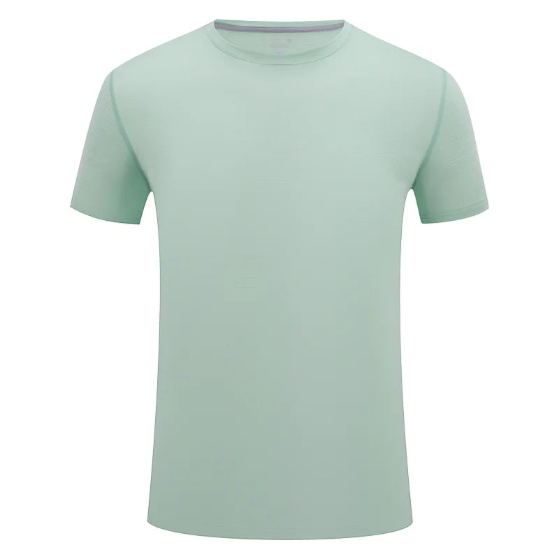 Herr Sport T-Shirt 2026 – Anpassningsbar Logotryck Brodyr Elastisk Quick Dry 9 Färger Asian S–4XL