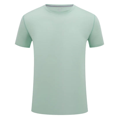 Herr Sport T-Shirt 2026 – Anpassningsbar Logotryck Brodyr Elastisk Quick Dry 9 Färger Asian S–4XL