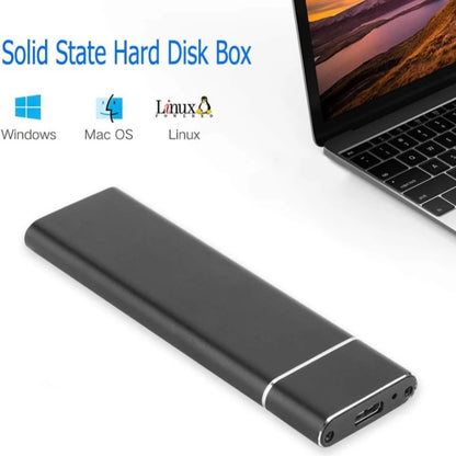 M.2 SSD Case M.2 HDD Enclosure Case Hard Drive Box B&M Keys External Hard Drive Box USB C Interface Support SATA & NGFF Protocol