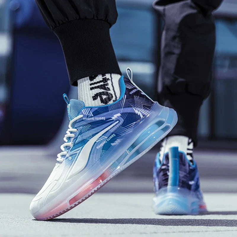 Men's Fashionable Basketball Shoes Air Cushioning Comfortable Non-Slip Breathable Shock-Absorbing Men's Outdoor Activities
