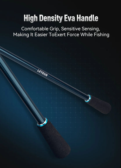 LEYDUN SHARKRY  Boat Tip Run Rod Pattern Squid Fishing Rod ML Solid Tip Ultra Light Carbon Reel seat FUJI Guide Spinning Rods