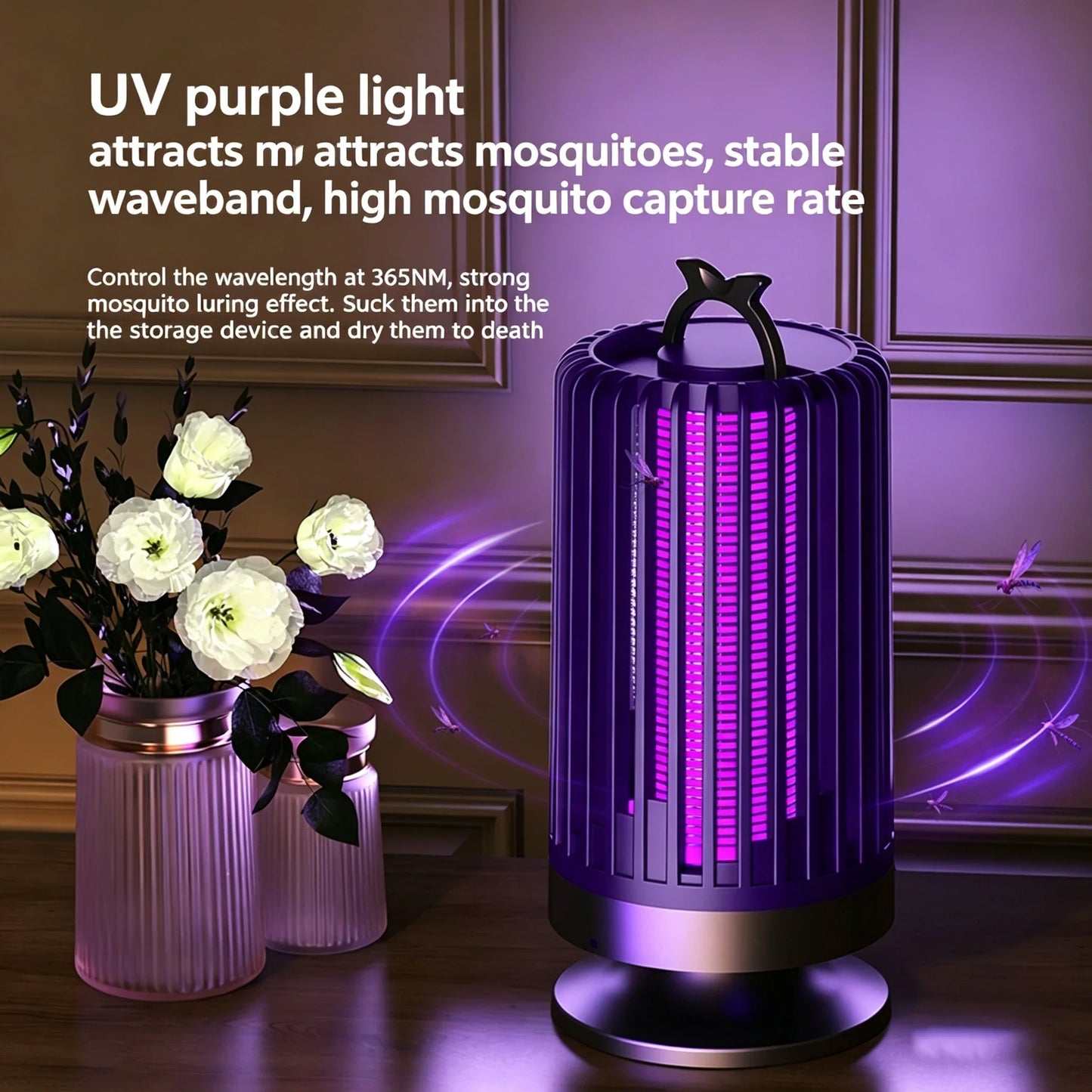 Mosquito Killer Lamp UV Light USB Anti Mosquito Trap Outdoor Electric Shock Mosquito Killer Light Use Kills Moths Wasps Gnats